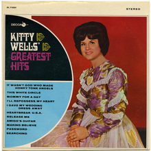 <cite>Kitty Wells’ Greatest Hits </cite>album art