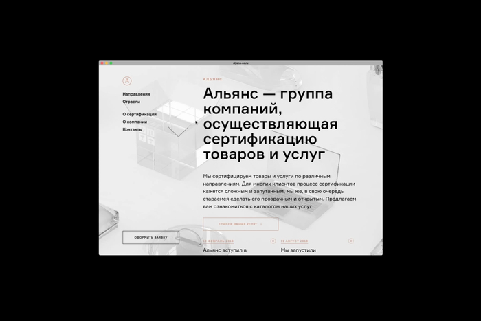 Alliance website and stationery 2