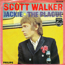 Scott Walker – “Jackie” / “The Plague” German single cover