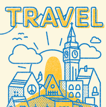 Peace, Love, Travel Posters for STA Travel