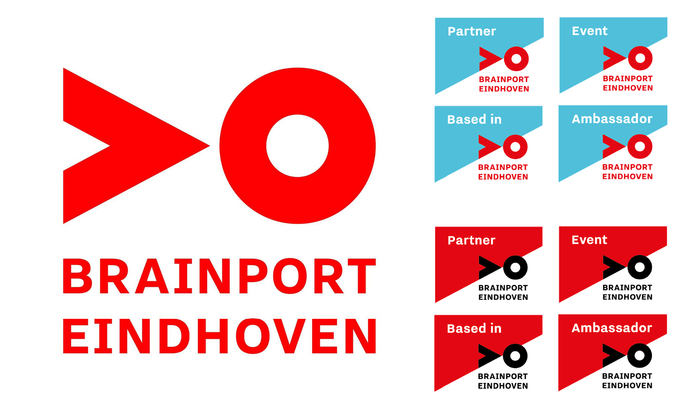 Logo and partner logo variations for Brainport Eindhoven.