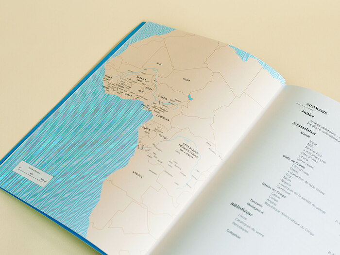 I designed a map to locate every tribe featured in the book. Current African borders are indicated.