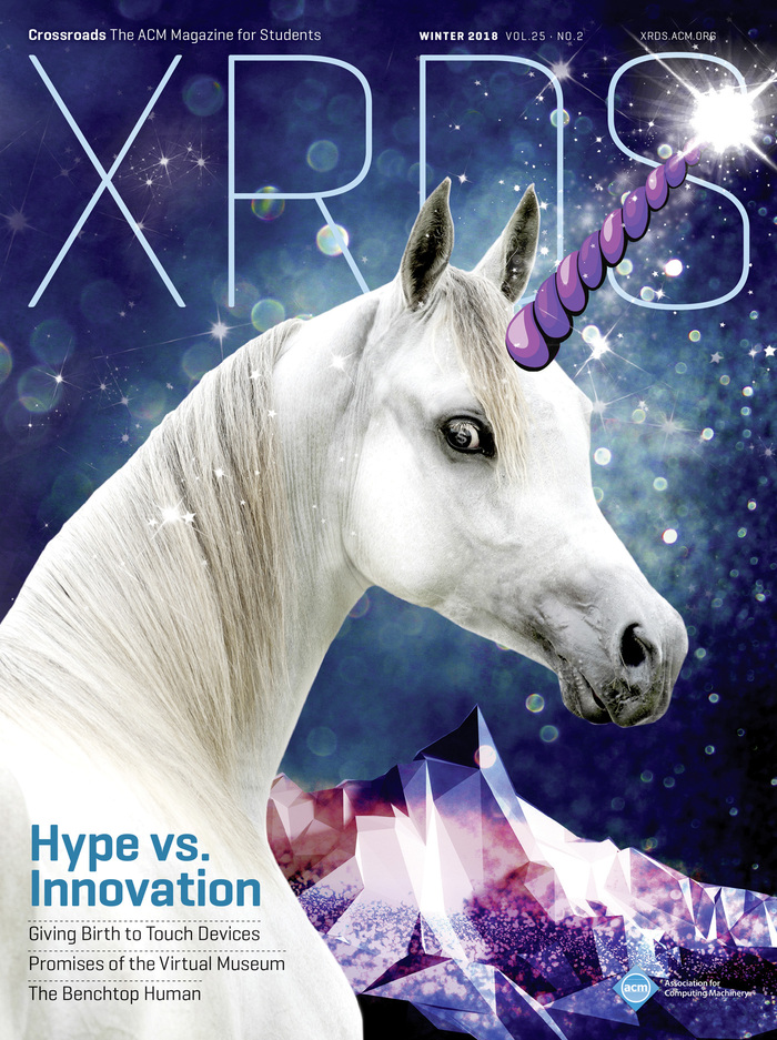 Vol. 25, No. 2, “Hype vs. Innovation”. Art Director: Andrij Borys. Associate Art Director: Margaret Gray. Assistant Art Director: Mia Balaquiot.