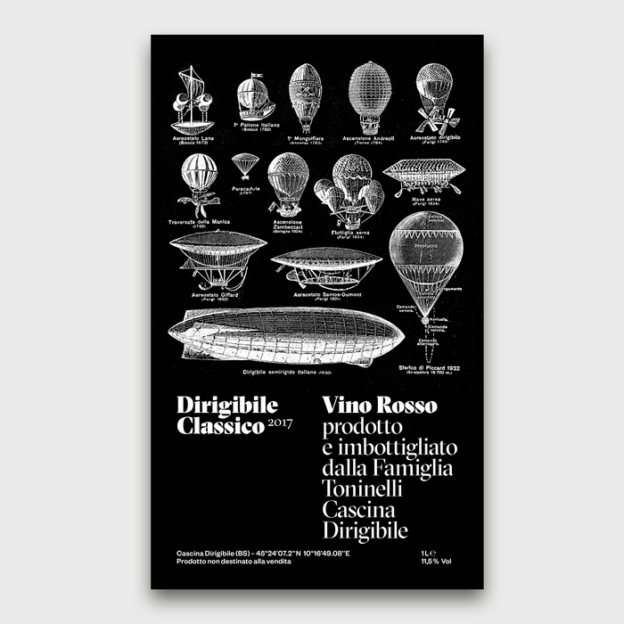 Dirigibile Classico 2017 wine label 3