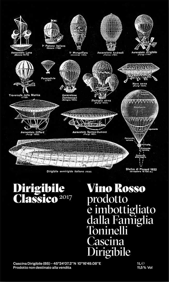 Dirigibile Classico 2017 wine label 2