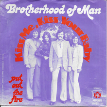 Brotherhood of Man – “Kiss Me, Kiss Your Baby” international single covers