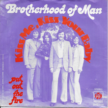 Brotherhood of Man – “Kiss Me, Kiss Your Baby” international single covers
