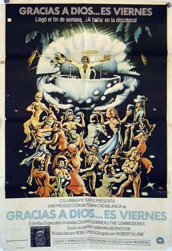 Gracias A Dios&hellip; Es Viernes &ndash; the Argentinian poster uses a more direct translation of the title and does without handwriting.