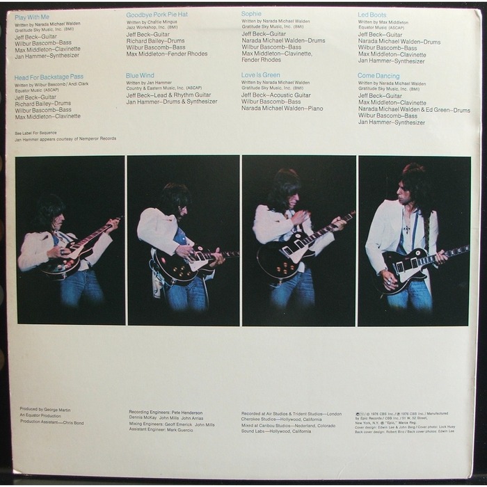 Jeff Beck – Wired album art 2