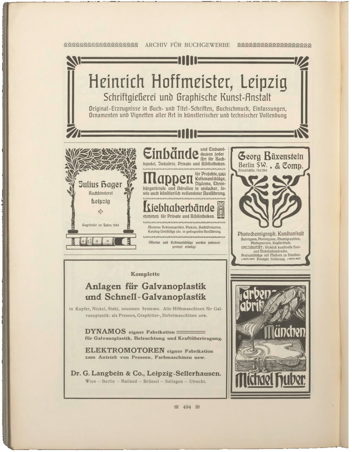 Julius Hager ads (1902–04) 2