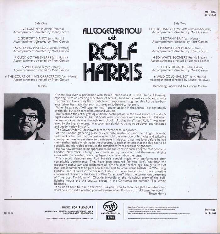 All Together Now with Rolf Harris album art 2