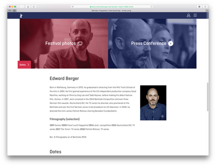 Berlinale visitor website (2018) 4