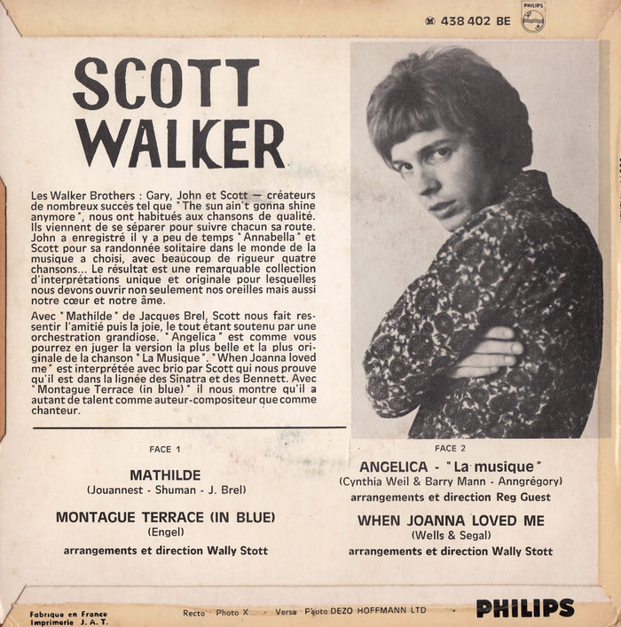 Scott Walker – Mathilde EP cover 2