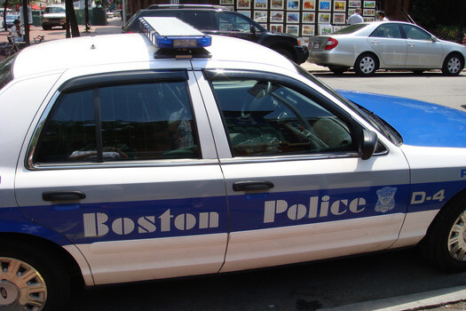 Classic Boston Police logo and cruiser 4