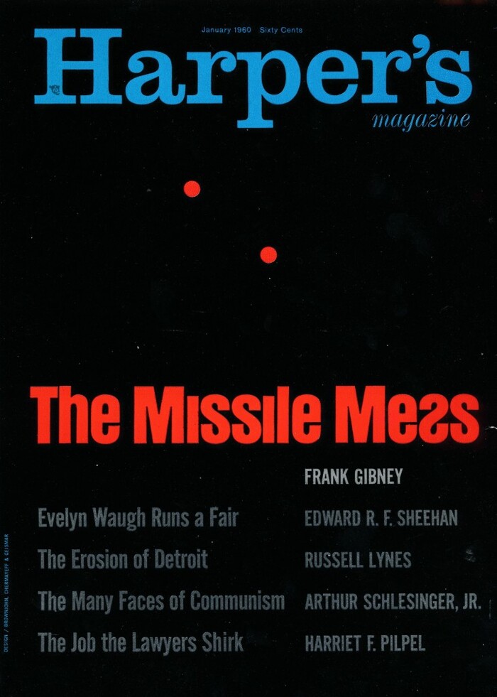 Harper’s Magazine, Jan. 1960