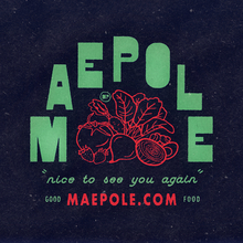 Maepole restaurant logo, sign, menu, website