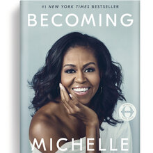 <cite>Becoming</cite> by Michelle Obama book cover