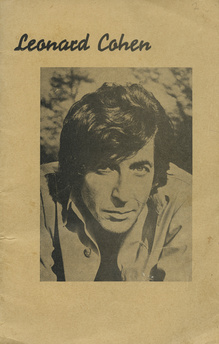<cite>Leonard Cohen</cite> lyrics booklet
