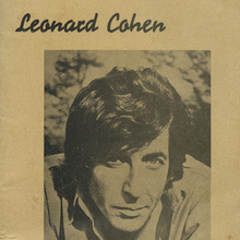 <cite>Leonard Cohen</cite> lyrics booklet