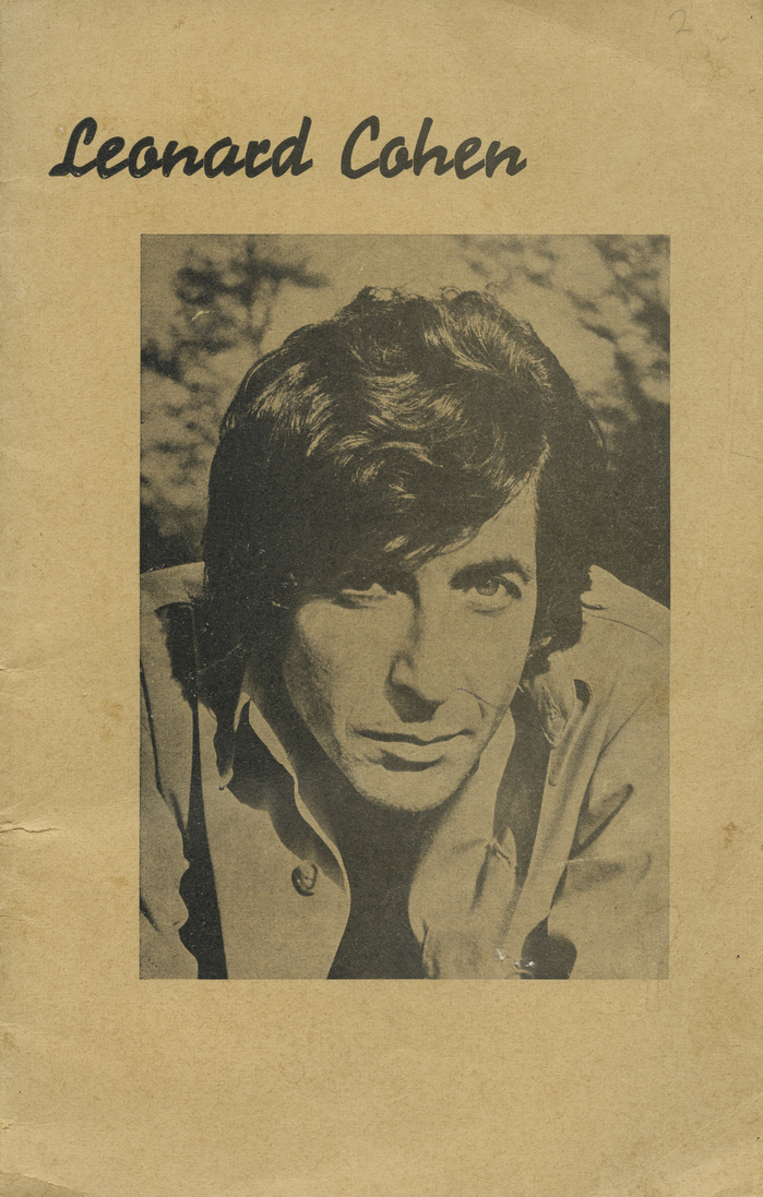 Leonard Cohen lyrics booklet 1