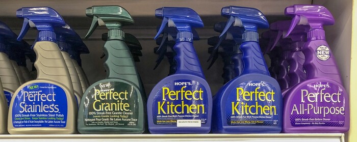 Hope&rsquo;s Perfect cleaning products 1
