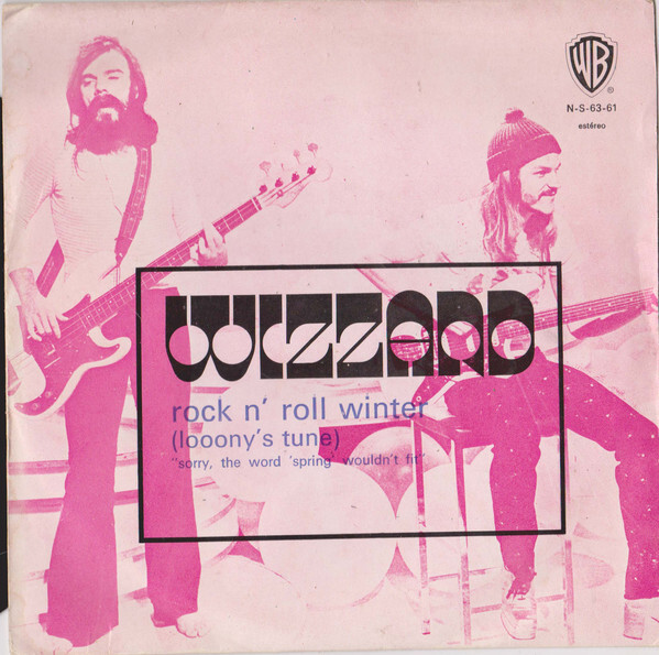 Wizzard – “Rock N’ Roll Winter (Looony’s Tune)” Portuguese single cover