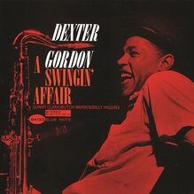 Dexter Gordon – <cite>A Swingin’ Affair</cite> album art