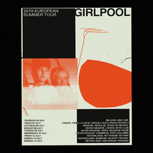 Poster for Girlpool’s European Summer Tour 2019