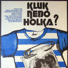 <cite>Kluk Nebo Holka?</cite> (1980) Czechoslovak movie poster