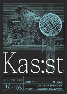 Kas:st at the Sub Club concert poster
