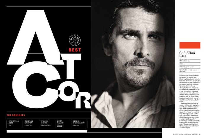Entertainment Weekly magazine, #1547/1548 “Oscar!”, 2019 5