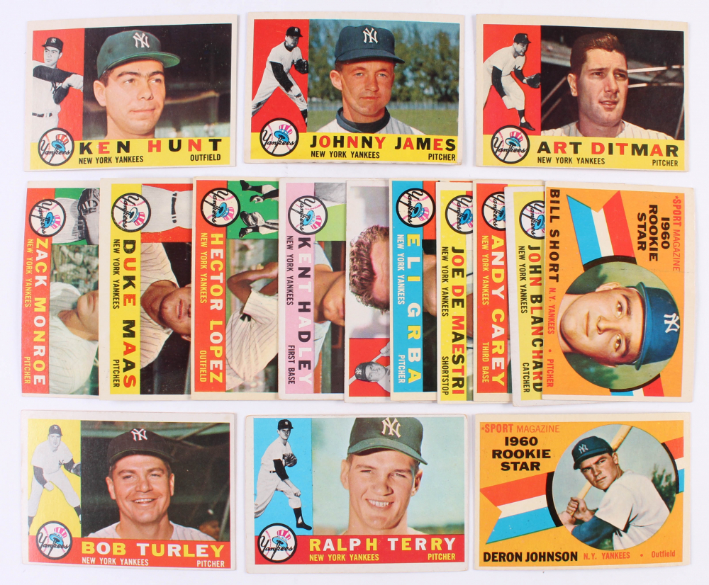 Topps baseball hobby cards (1960) - Fonts In Use