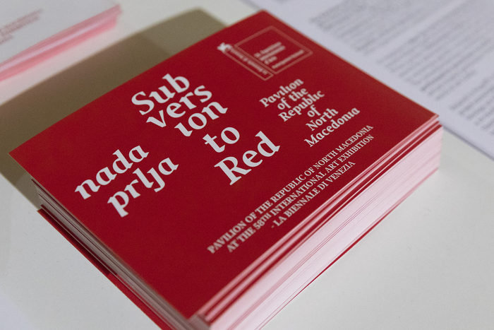 Subversion to Red by Nada Prlja. Pavilion of Macedonia, Venice Biennale 2019 4