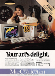 “Your art’s delight” MacConnection ad (1992)