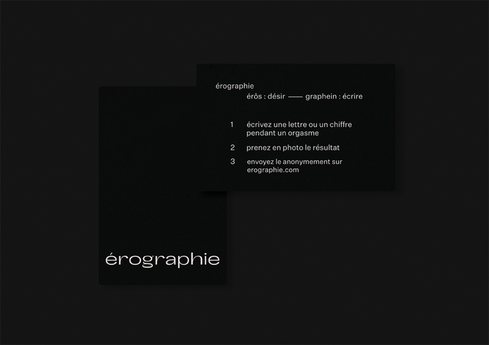 Campaign cards. These cards were distributed to passersby inviting them to participate to the typeface.