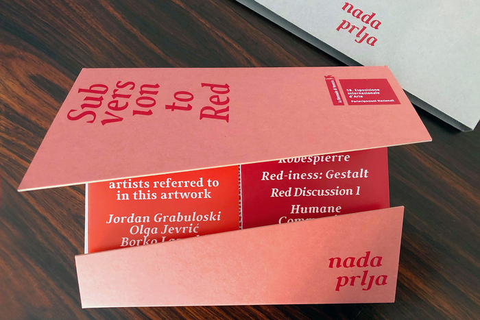 Subversion to Red by Nada Prlja. Pavilion of Macedonia, Venice Biennale 2019 7