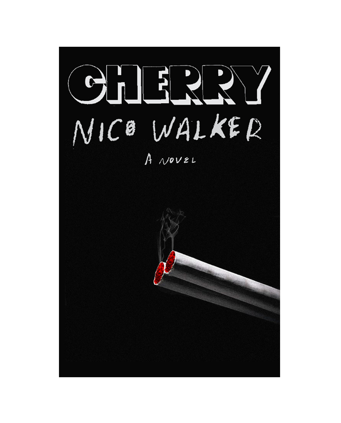 After the cover designer ran into another dead end and the creative director suggested the job be given to a freelancer, Hansen drew new hope with this idea: “I quite liked it, as did everyone here at Knopf—the dual suggestion of the cherry of a cigarette and also a gun.”