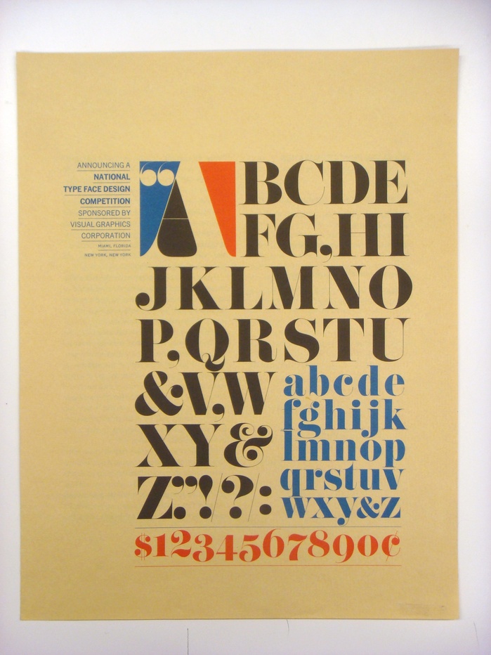 VGC Typeface Design Competition Announcement 1