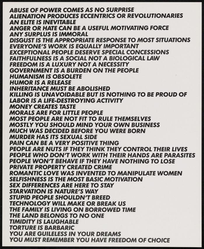 Truisms by Jenny Holzer