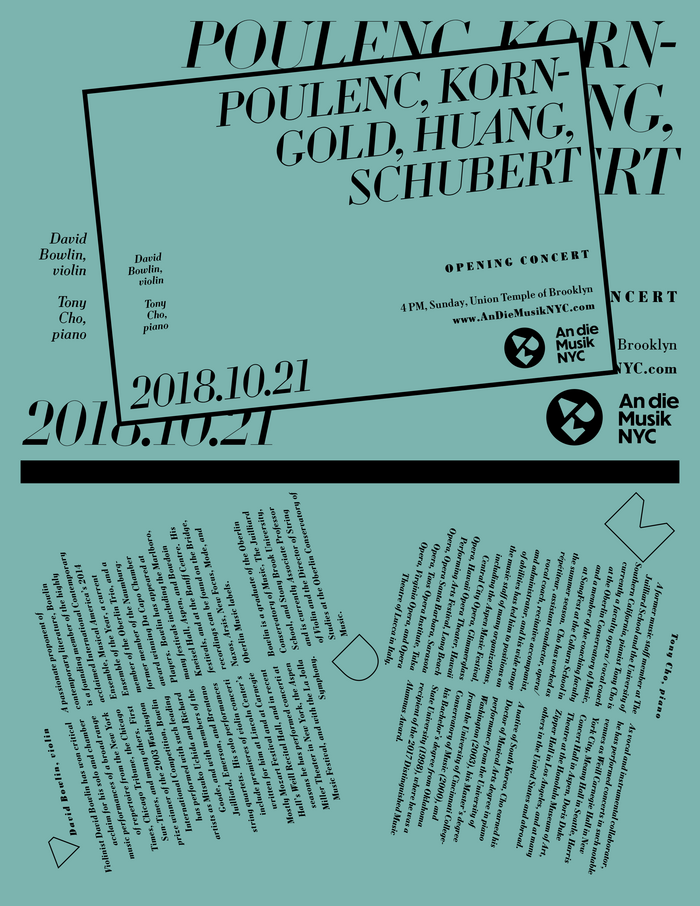 An die Musik NYC, 2018–19 season 2
