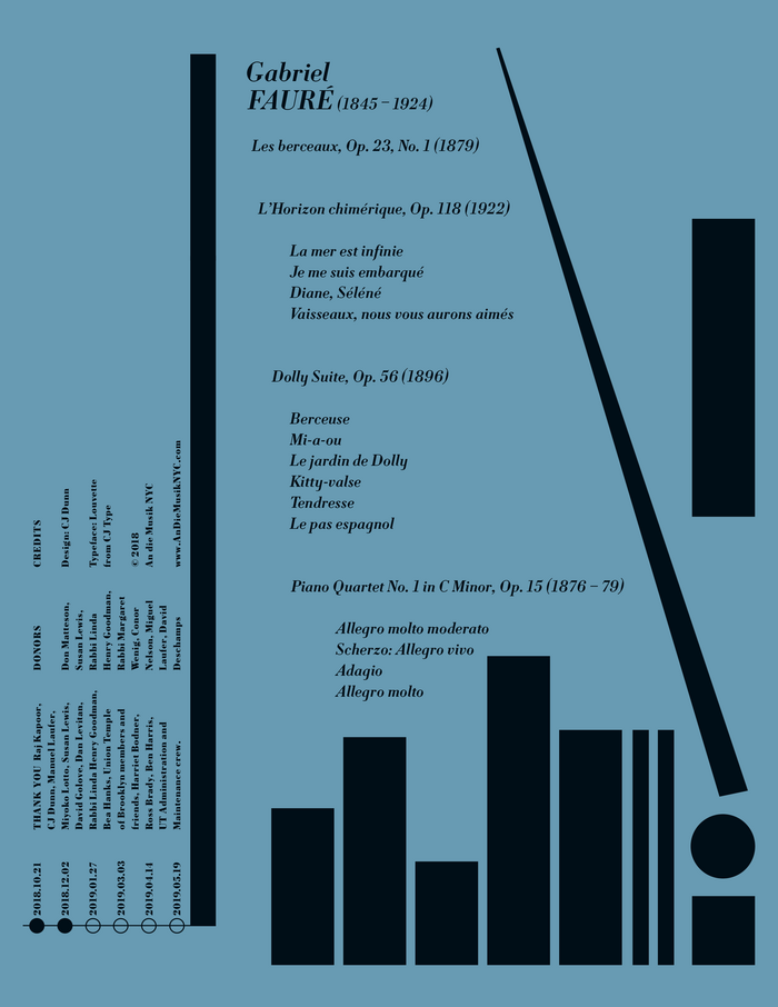 An die Musik NYC, 2018–19 season 6