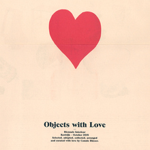 <cite>Objects with Love</cite> catalog (Biennale Interieur, Kortrijk)