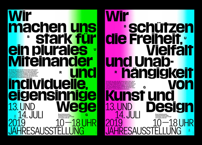 End of the year show 2019, Burg Halle 2