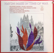 <cite>Haydn – Mass in Time of War</cite> (Angel Records) album art