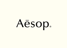 Aēsop logo, website and packaging