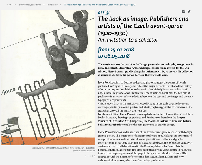 Exhibition page.