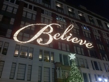 “Believe” Sign at Macy’s in Herald Square
