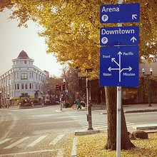 The City of Santa Cruz wayfinding signs