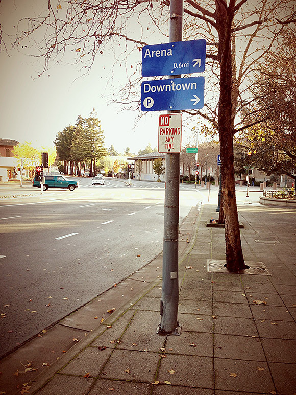 The City of Santa Cruz wayfinding signs 2
