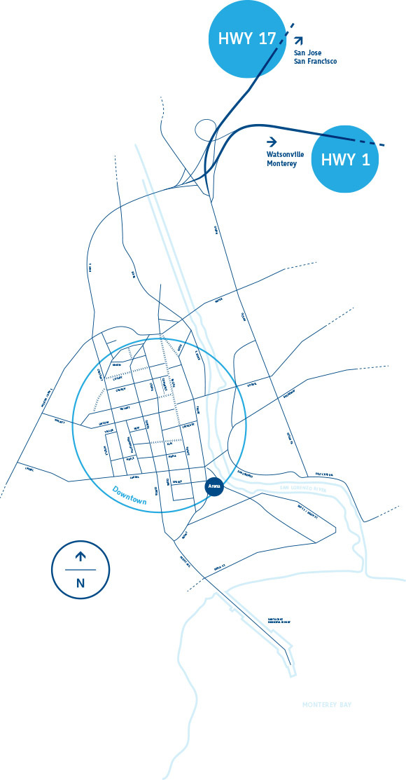 The City of Santa Cruz wayfinding signs 4